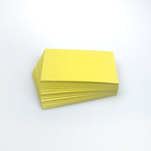 Office Line Karteikarten, 500 Stück, gelb, 190 g, DIN A6, blanko, Art.Nr.: 770278