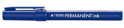 Tratto scatola 12 marcatori permanent ink blu