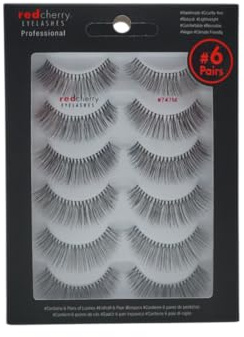 Red Cherry #747M Wimpern (6 Paare) - 100% Natürlich, Künstliche Wimpern, Vegan, Handgemacht, Wiederverwendbar