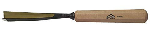 Stubai Stechbeil Form 45 + Heft scharostfrei geschliffen, SB Verpackung, 12 mm, 524512