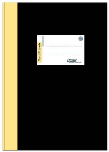 Ursus 608362 Geschäftsbuch 2921B192K A4, kariert, 80 g/qm, 5 mm, 192 Blatt