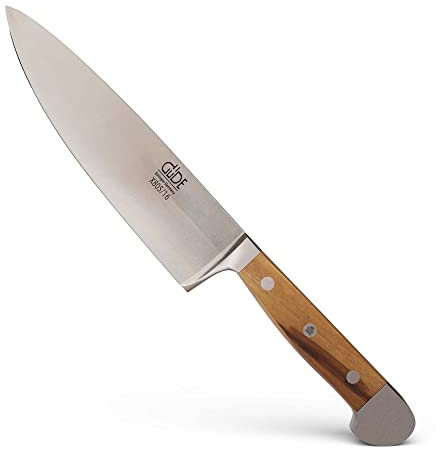 Güde Solingen - Coltello da cuoco piccolo forgiato, 16 cm, legno d'ulivo, ALPHA-OLIVE - Coltelli da Chef, doppio collarino, fatto a mano in Germania