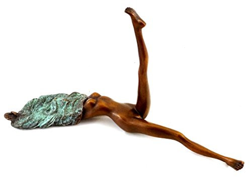 Kunst & Ambiente - Camouflage/Verhüllter Frauenakt - Erotische Bronzefigur - J. Patoue - signiert - Erotika Skulptur - Sexy Girl