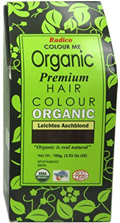 Radico Colour Me Organic Pflanzenhaarfarbe Leichtes Aschblond (bio, vegan, Naturkosmetik) LeichtesAsch