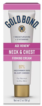 Gold Bond Ultimate Neck & Chest Firming Cream 2 Ounce Moisturizing Lotion With Salicylic Acid, Lasting Hydration, Helps Firm Neck and Chest Skin and Prevent Signs of Premature Aging