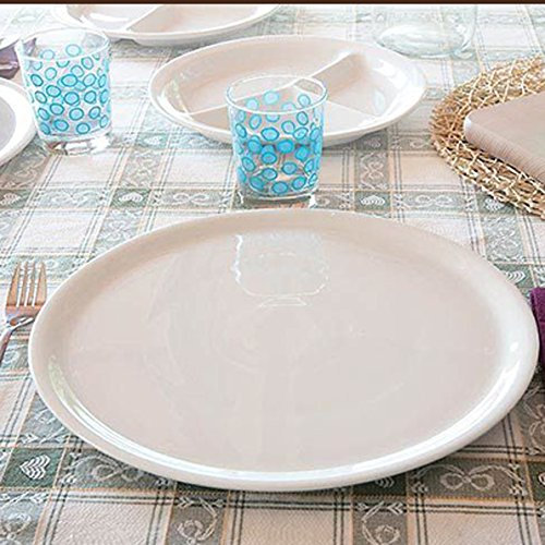 Saturnia Piatti da Pizza Piatto per Pizza Made in Italy Modello Napoli in Porcellana Diametro 33cm