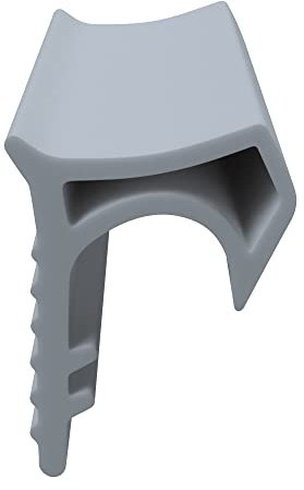 DIWARO® Stahlzargen-Dichtung SZ245 | grau | 5 lfm für Haus- und Innentüren. Zum Schallschutz und abdichten der Tür. Bestehend aus TPE (Thermoplastischen Elastomer)
