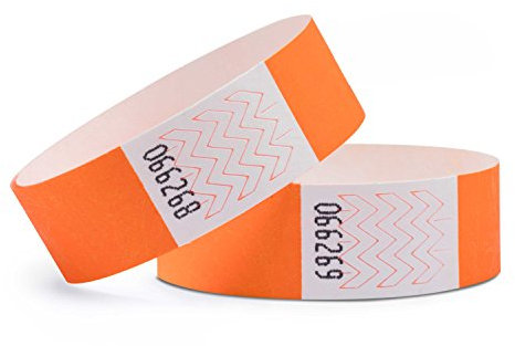 linie zwo ®, 100 Stück Einlassbänder 19 x 254 mm, Neonorange