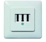 PROTEC.CLASS PTAE Telefondose UP 3x6NFN rw