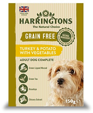 Harringtons Grain Free Hypoallergenic Wet Dog Food Turkey with Potato & Veg 7x15 - Made with All Natural Ingredients