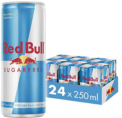 Red Bull Energy Drink Sugar Free 250ml x4 (Pack of 6)