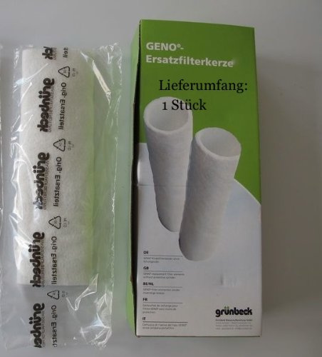 Grünbeck Ersatzfilter für Wasserfilter S 1 1/4 EINZELFILTER (80 µm ohne Schutzglocke) *** (Filterhülse Vlies Filter Feinfilter Hauswasserfilter Kerzenfilter Ersatzkerzenfilter Filterkerze)