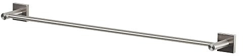 Spirella Handtuchstange Edelstahl Handtuchhalter Bad Handtuchständer Halter Badezimmer NYO - 60cm - zum Schrauben oder Kleben, Grau