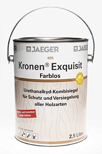 Jaeger 695 Kronen Exquisit seidenglänzend 2,5l Klarlack Holzlack Klarsiegel