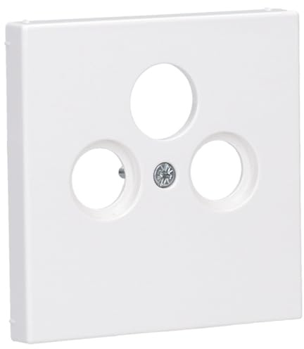 JUNG LS990SATWW Abdeckung für SAT-TV-Steckdose Alpinweiß Serie LS