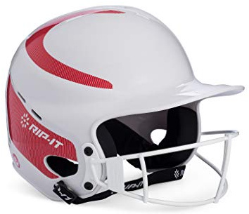 RIP-IT Vision Classic Home Softball Batting Helmet (Scarlet, X-Large)