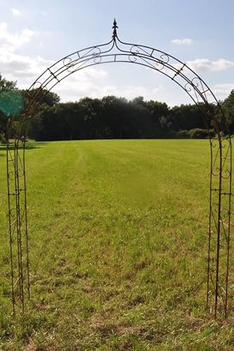 Rosenbogen aus Metall in 10mm Massiveisen! Breite: 200cm Rost/Roheisen