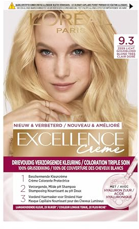 L?Oréal Paris Excellence Cream Crèmekleuring 9.3 Zeer Light Goudblond