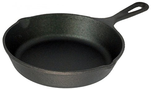 Buckingham Pre-Seasoned Premium Cast Iron Skillet Frying Pan Suitable for Induction Electric Gas Oven Safe Ideal for BBQ Grilling Cast Iron Pan for Low Fat Healthy Cooking (20 Cm)