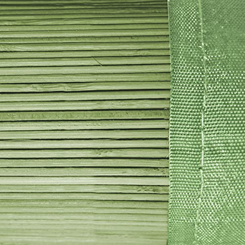 VERDELOOK Oceania, tapparella in cannette di bambù Sottile, 90x230 cm, Verde