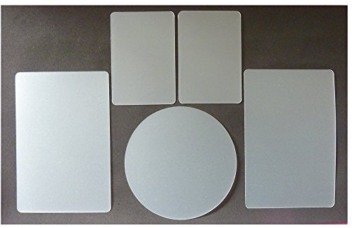 Art of Cake® Perfect Edge Flexi Smoother Set No 3 (5B) Set of 5 Flexi Smoother for Cake Decorating (1. Circle with Diameter 125mm, 2. 2X Rectangle 155 x 105mm, 3. 2 x Rectangle 100 x 70mm)
