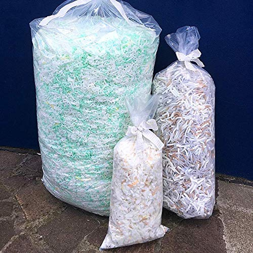 EVERGREENWEB - 50 KG Geschredderter Memory-Schaum, Füllung für Kissen, Sitzsäcke, Stühle, Hundebetten, Bastelarbeiten, Sofas, Sessel, Puppen, Plüschtiere, Heimwerken, Mehrfarbig, 100% Ungiftig