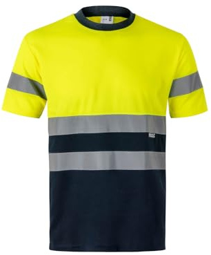 Velilla T-Shirt Kortärmad med hög synlighet och reflekterande band. EN ISO 13688:2013 / EN ISO 20471:2013 + A1:2016. Unisex