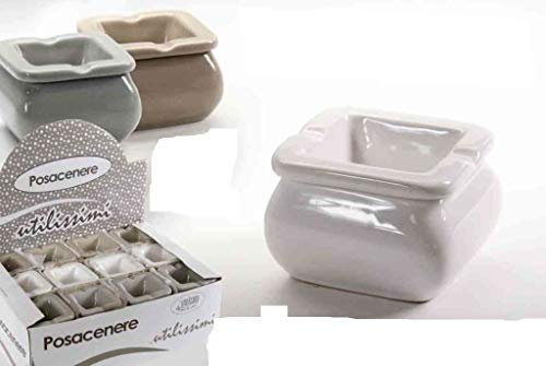 Posacenere Antivento Ceramica Quadrata gicos