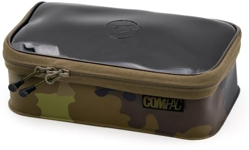 KORDA Compac Kamo – Wasserdichte EVA-Ausrüstungstasche für Angelzubehör mit transparentem Deckel, Camouflage