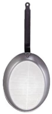 De Buyer Pfanne aus Stahlblech, oval, Carbone Plus, 36 cm