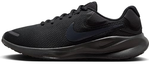 NIKE Men's Revolutin 7 Sneaker, Black Off Black, 14 UK