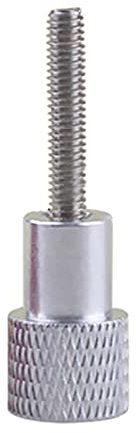 Rändelmuttern, Handdrehschraube, 5 Stück M5 M6 Aluminiumlegierung + rostfreie Rändelschraube Handgriffknopf Stufenbolzenschrauben, Rot (Farbe: Weiß, Größe: M5x30 D16x20) ( Color : Wit , Size : M5x20 D