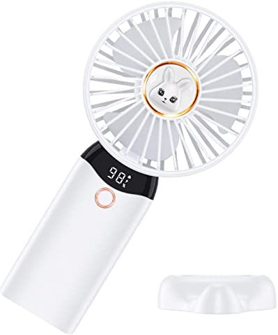 Ventilatore portatile ricaricabile - Design del supporto del telefono, Ventilatore portatile USB silenzioso e ricaricabile | Ventilatore personale pieghevole portatile alimentato da USB 4