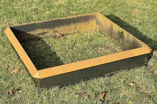 Metalltechnik Dermbach Schneckenzaun Corten Schneckenabwehr Cortenstahl für max. 12 qm (14 x Schneckenblech 1 m und 4 x Außenecke 90°)