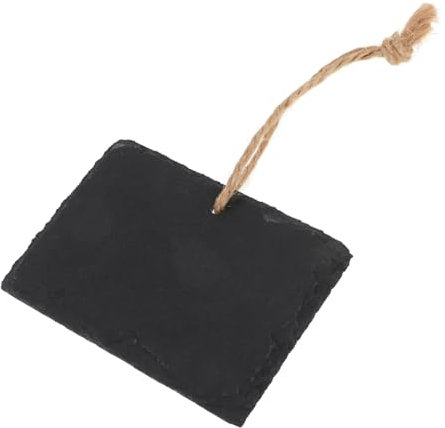 POPETPOP Garden Plant Identify Board Natürliche Schieferpflanzenetiketten Mit Hängendem Seil Zur Beschriftung Von Kräutern Und Gemüse Dekorativ Und Langlebig