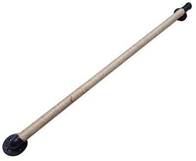 Kit de rampe d'escalier industriel vintage en fer forgé avec corde de chanvre pour intérieur/extérieur 400 cm