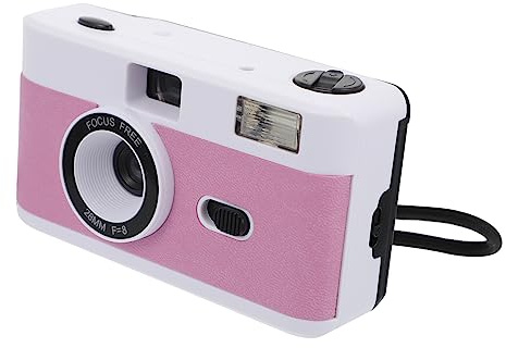 NUOBESTY 1pezzi Riutilizzabile Fotocamera Film in Fotocamera Vintage in Retro in Flash Integrato in Compatibile Pellicole