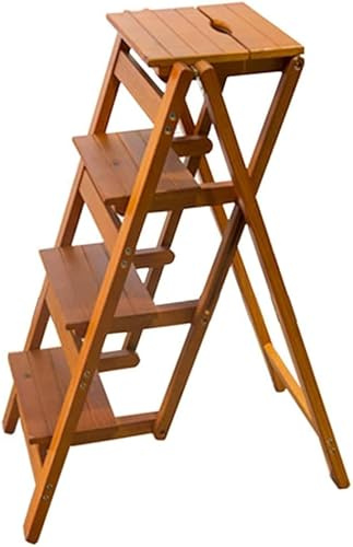 Tabouret d'escalade portable à 4 marches Design pliable pour un rangement facile Léger et durable Idéal pour les petits espaces Escabeau sûr et pratique pour la maison ou le bureau