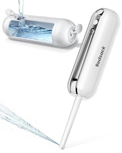 Electric Portable Bidet for Travel, Rechargeable USB-C Handheld High Pressure Sprayer, Camping 200ml Smart Foldable Water Storage, 2000mAh Battery Long Life, Personal Cleaner for Men & Women (White)