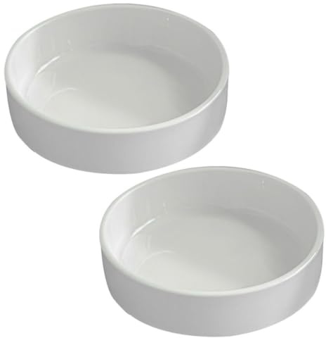 CHILDWEET 2 Pezzi Sottovasi in Ceramica Rotondi per Vasi da Interno, Resistente a Rotture e Deformazioni, per Piante e Fioriere in Casa