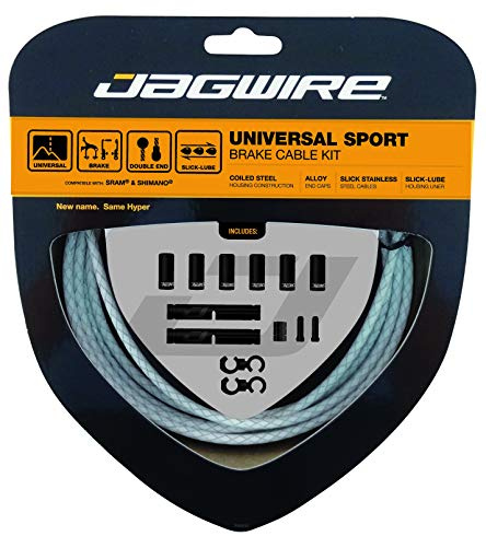 Jagwire Universal Sport Brake Kit Brake Cable White Braided