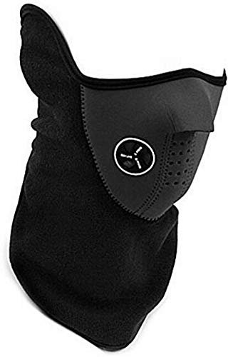 DTOL Neoprene Neck Warm Half Face Mask Winter Veil for Sport Bike Bicycle Motorcycle Ski Snowboard Color Black
