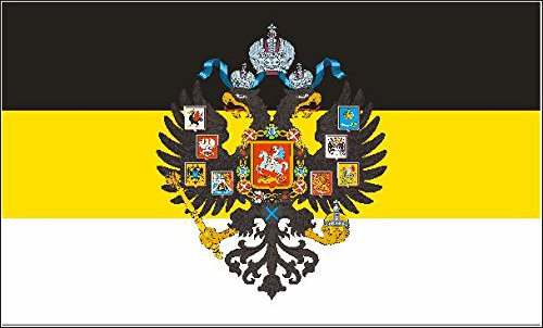 U24 Fahne Flagge Russland Romanov mit Adler 90 x 150 cm