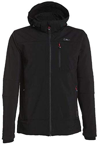 CMP - Herrenjacke mit Kapuze und Reißverschluss, Schwarz, 54