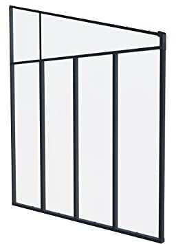 Palram Seitenwand 'Feria' 3 x 10 GRAU 264 x 3,4 x 260-305 cm