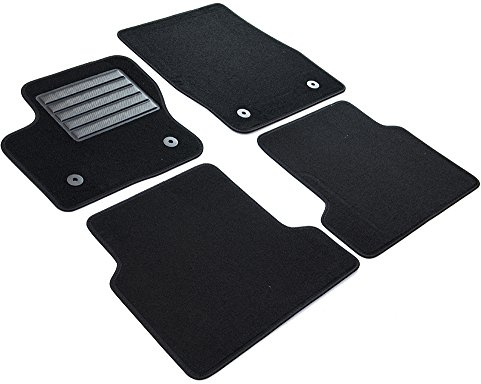 MDM SP-7023 Fußmatten Velours Autoteppich passend für Ford Kuga II 2015>03.2020, black