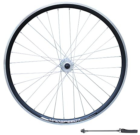 Madspeed7 QR 700c (ETRTO 622x15) Road Racing Bike Front Wheel - Sealed Bearings Hub (Very smooth hub) - Double Wall Rim - 32x Silver Spokes