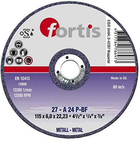 25er Pack - Fortis Schruppscheibe Metall 230 x 6,0mm