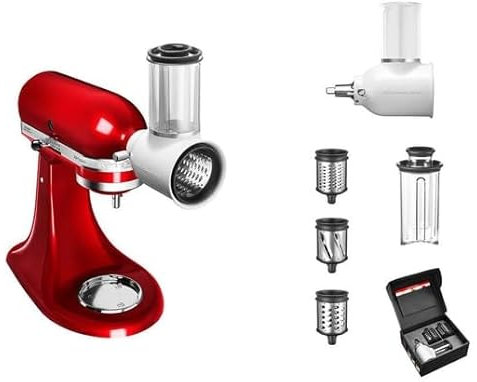 KitchenAid - Robot da cucina Artisan, 4,8 l, set Veggi, rosso impero