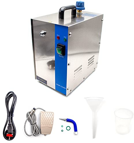 Toplionace DS400S-2L Pulitore a Vapore per Gioielli in Acciaio Inossidabile, Rondella di Gemme Macchina per la Pulizia a Vapore di Gioielli in Oro e Argento Attrezzature per Orafi